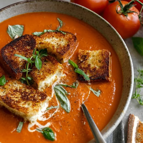Thick, Creamy Roasted Tomato Soup