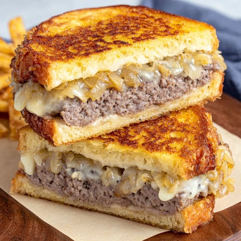 Savory Onion Melt served on crispy toast.