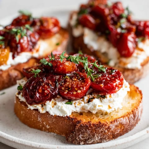 Caprese Cottage Cheese Toast Recipe