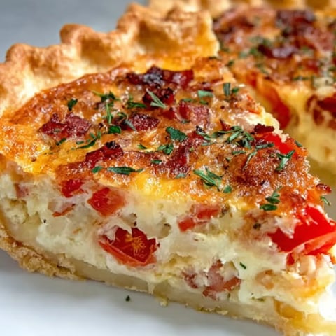 Bacon Onion Tomato Pie