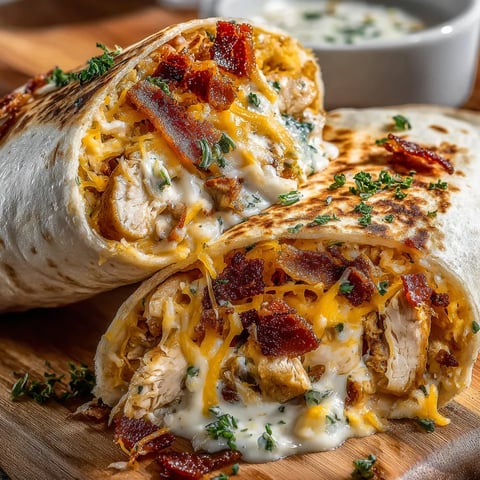 Bacon Ranch Chicken Wraps