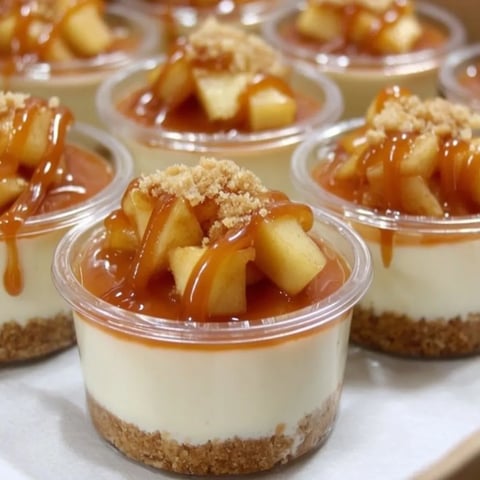 Layers of caramel mousse & cinnamon apples.