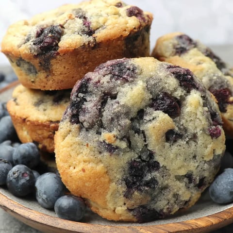 A plate of blueberry muffin cookies.